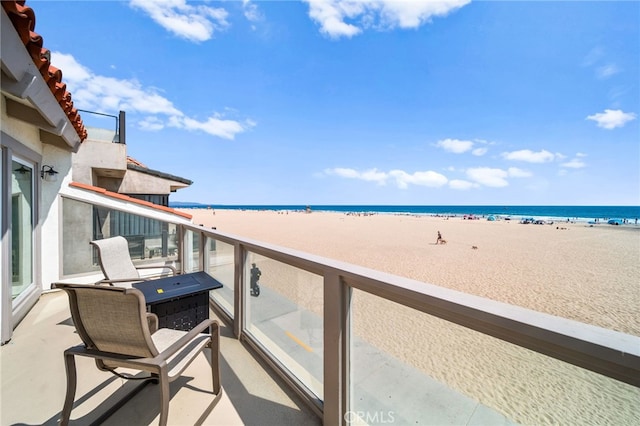 1924 W Oceanfront, Newport Beach, CA 92663 - balcony with view of water and beach