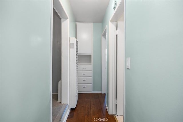 1258 N Ditman Ave, Los Angeles, CA 90063 - hallway with a heating unit and wood finished floors