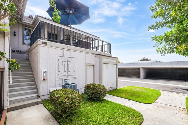 4809 Fieldbrook Ln, Cypress, CA 90630 - view of outdoor structure with stairs