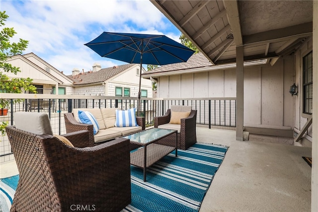 4809 Fieldbrook Ln, Cypress, CA 90630 - view of patio / terrace with an outdoor hangout area