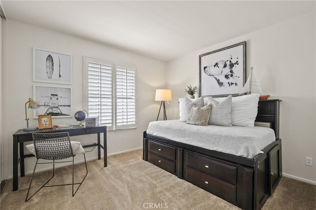 4809 Fieldbrook Ln, Cypress, CA 90630 - carpeted bedroom featuring baseboards and a desk