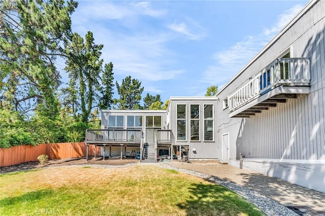 1536 Pleasant Hill Rd, Lafayette, CA 94549 - rear view of house featuring a deck and stairs