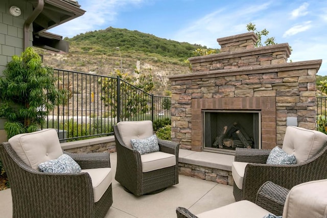 3002 Villeta Ave, Carlsbad, CA 92010 - view of patio featuring an outdoor stone fireplace