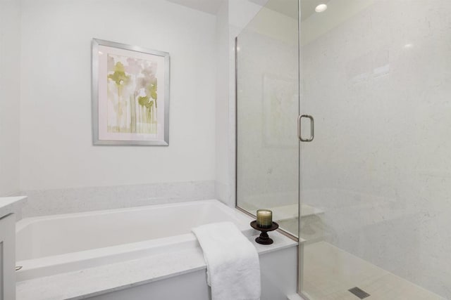 3002 Villeta Ave, Carlsbad, CA 92010 - bathroom with a bath and a shower with shower door