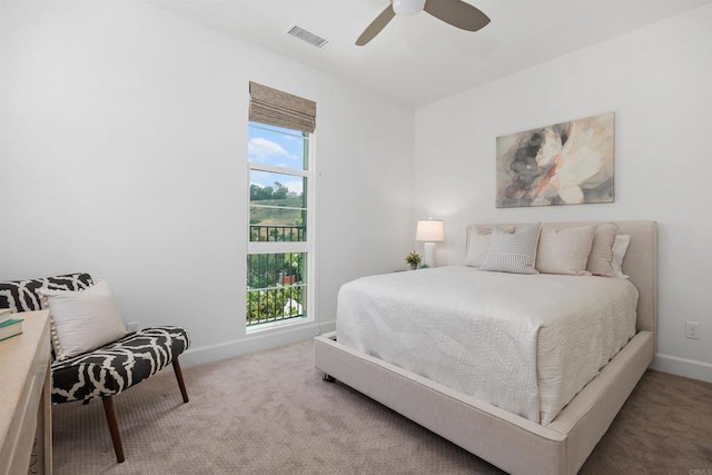 3002 Villeta Ave, Carlsbad, CA 92010 - carpeted bedroom featuring baseboards and ceiling fan