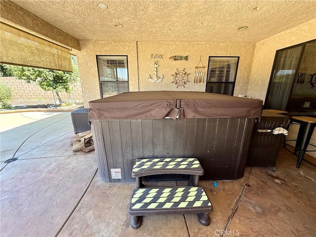 9150 Boxwood Ave, Fontana, CA 92335 - view of patio / terrace featuring a hot tub