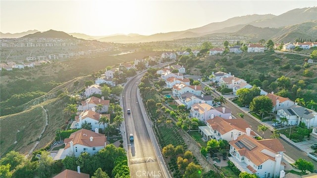 19809 Winged Foot Way, Porter Ranch, CA 91326 - aerial view of residential area with a mountain backdrop