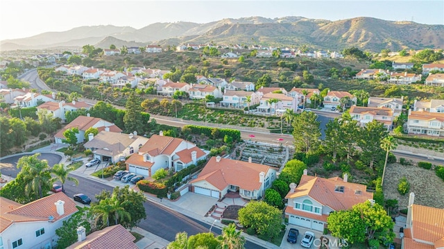 19809 Winged Foot Way, Porter Ranch, CA 91326 - aerial perspective of suburban area featuring a mountain backdrop