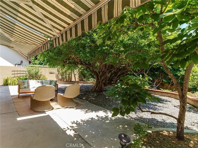 9386 Cambridge St, Cypress, CA 90630 - view of patio featuring outdoor lounge area