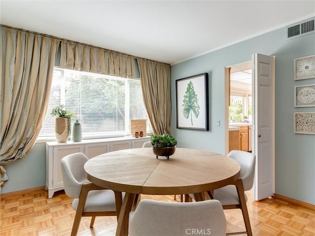 9386 Cambridge St, Cypress, CA 90630 - dining room with baseboards and crown molding