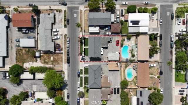 280 W S St, Rialto, CA 92376 - aerial view of property's location featuring property parcel outlined