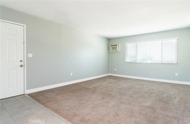 280 W S St, Rialto, CA 92376 - empty room with a wall mounted air conditioner and light carpet