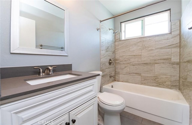 280 W S St, Rialto, CA 92376 - full bath with vanity, washtub / shower combination, and tile patterned flooring