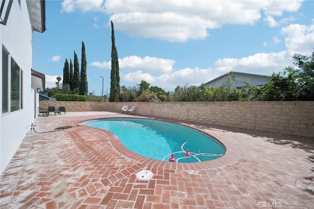 19040 Celtic St, Porter Ranch, CA 91326 - view of swimming pool featuring a patio and a fenced backyard