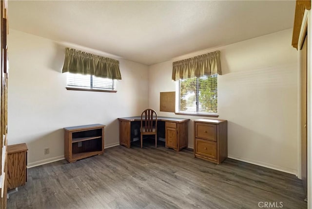 8140 Sherwood Blvd, Los Molinos, CA 96055 - unfurnished office featuring dark wood finished floors