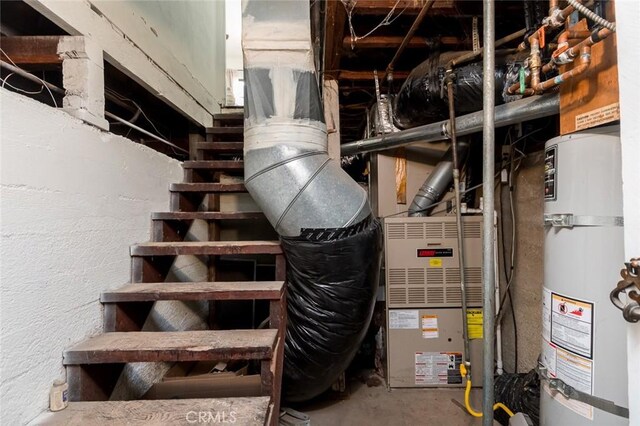 611 E Mountain St, Glendale, CA 91207 - utility room featuring secured water heater