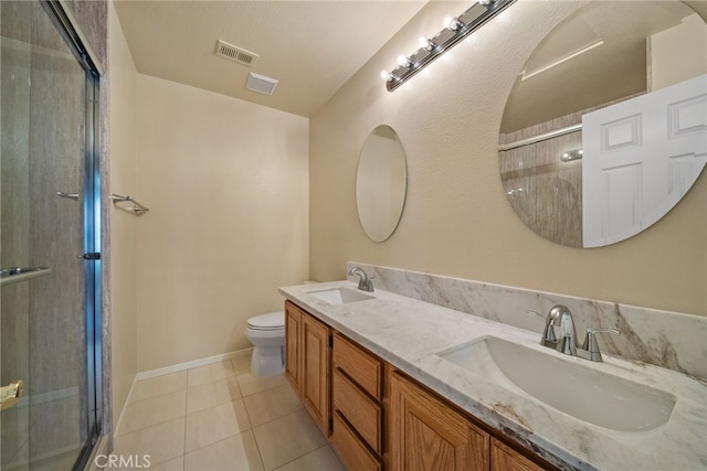 15280 Dunes Way, Moreno Valley, CA 92555 - full bath with an enclosed shower, tile patterned floors, and double vanity