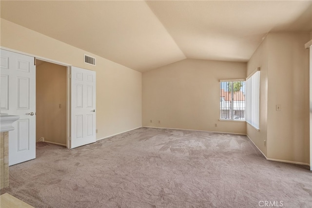 15280 Dunes Way, Moreno Valley, CA 92555 - unfurnished bedroom featuring carpet and vaulted ceiling