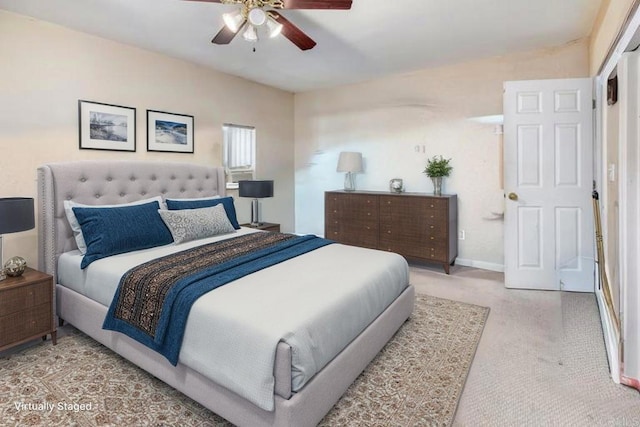 3329 Mandy Ln, Spring Valley, CA 91977 - bedroom with carpet and ceiling fan
