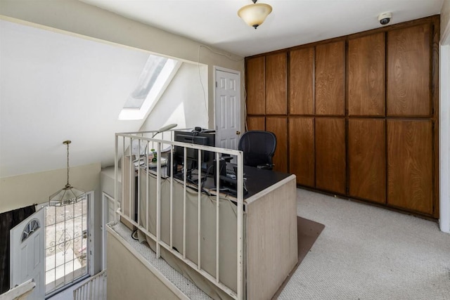 3329 Mandy Ln, Spring Valley, CA 91977 - home office with a skylight and light colored carpet