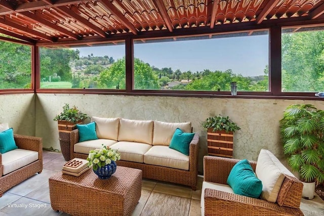 3329 Mandy Ln, Spring Valley, CA 91977 - view of patio with an outdoor hangout area