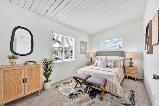 300 34th St, Newport Beach, CA 92663 - carpeted bedroom featuring vaulted ceiling and baseboards