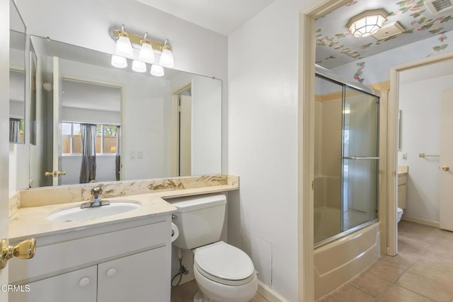 552 Cayo Grande Ct, Newbury Park, CA 91320 - full bath featuring vanity, tile patterned flooring, and enclosed tub / shower combo
