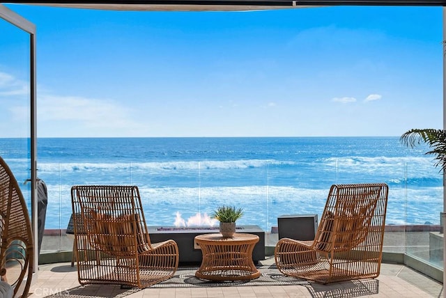 516 S The Strand # A, Oceanside, CA 92054 - balcony featuring a water view