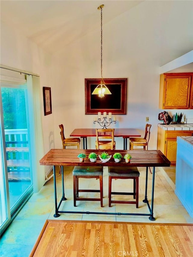 130 Cypress Ave, Cayucos, CA 93430 - dining room with vaulted ceiling