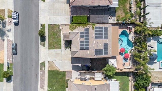 2168 Stonewood St, Mentone, CA 92359 - aerial view of a pool area