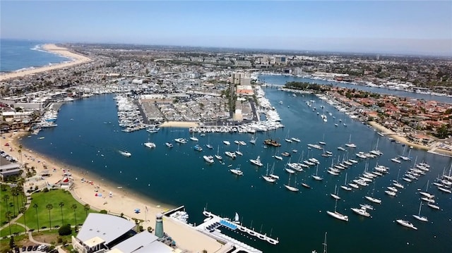 503 Saint Andrews Rd Unit E, Newport Beach, CA 92663 - aerial overview of property's location featuring a nearby body of water and numerous boat docks
