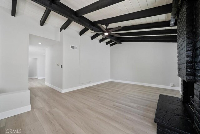 503 Saint Andrews Rd Unit E, Newport Beach, CA 92663 - unfurnished living room featuring light wood-type flooring and a ceiling fan