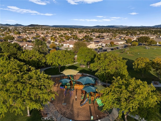 40065 Temple Ct, Murrieta, CA 92563 - aerial view of property and surrounding area with a mountainous background and nearby suburban area