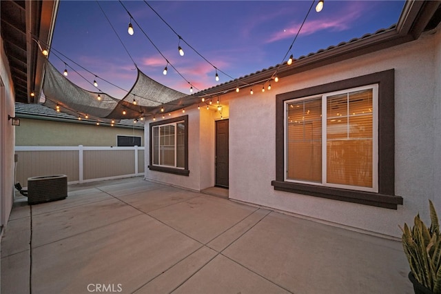 40065 Temple Ct, Murrieta, CA 92563 - patio terrace at dusk with a patio area