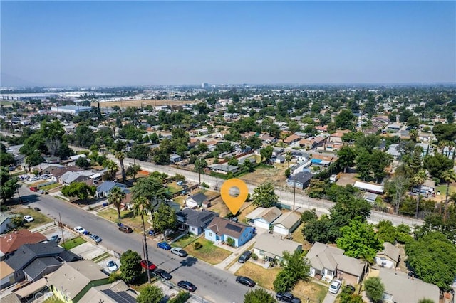 7086 Fairfax Dr, San Bernardino, CA 92404 - aerial view of property's location with nearby suburban area