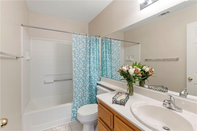 6879 Mission Grove Pkwy N, Riverside, CA 92506 - full bath with vanity, shower / bath combination with curtain, and tile patterned flooring