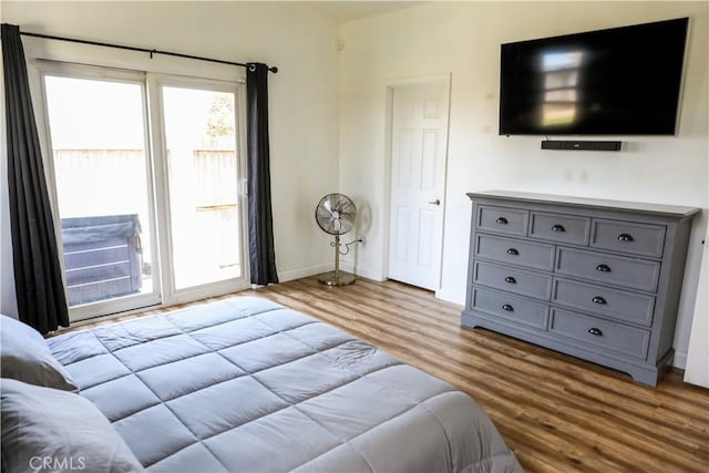 1639 La Selva Ave, Grover Beach, CA 93433 - bedroom featuring access to exterior and wood finished floors