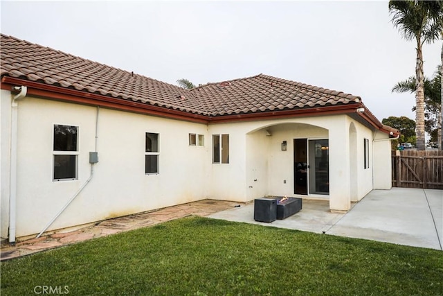 1639 La Selva Ave, Grover Beach, CA 93433 - back of property with a tile roof, a patio, and stucco siding