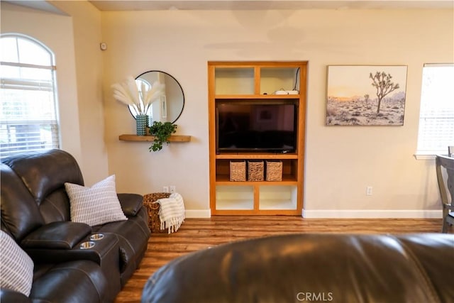 1639 La Selva Ave, Grover Beach, CA 93433 - living area featuring wood finished floors and baseboards