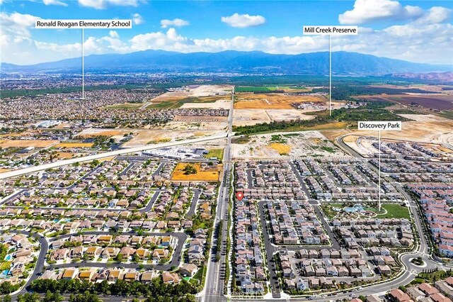 16471 Globetrotter St, Chino, CA 91708 - view of property location featuring a mountain backdrop and nearby suburban area