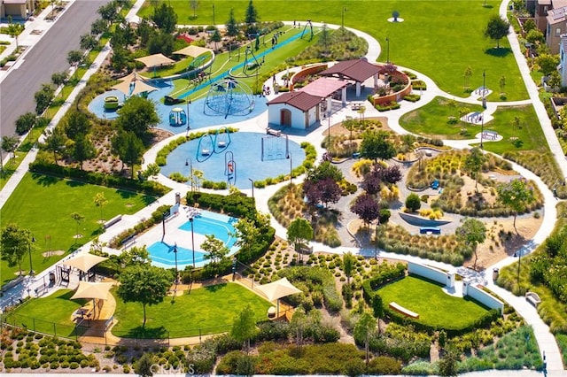 16471 Globetrotter St, Chino, CA 91708 - bird's eye view of a recreational park and a pool