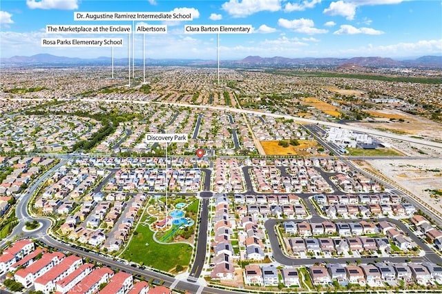 16471 Globetrotter St, Chino, CA 91708 - aerial view of property and surrounding area with mountains and nearby suburban area
