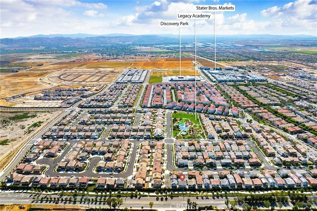 16471 Globetrotter St, Chino, CA 91708 - aerial view of residential area featuring a mountainous background