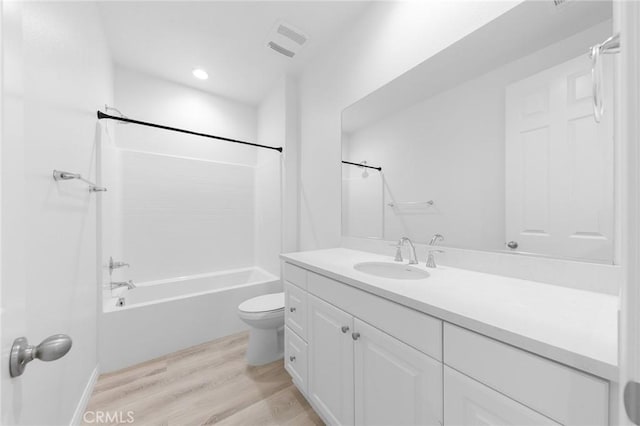 16471 Globetrotter St, Chino, CA 91708 - full bath featuring vanity, bathtub / shower combination, wood finished floors, and recessed lighting