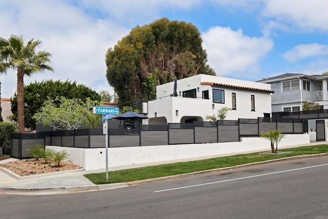 608 Forward St, La Jolla, CA 92037 - view of home's exterior featuring stucco siding and a tile roof