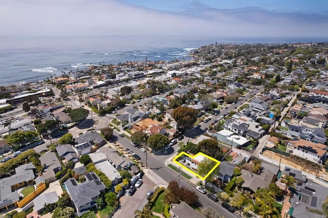 608 Forward St, La Jolla, CA 92037 - view of property location with property parcel outlined, a nearby body of water, and nearby suburban area