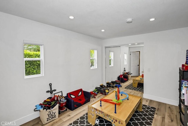 24523 Via Esquina, Calabasas, CA 91302 - living area featuring recessed lighting and wood finished floors