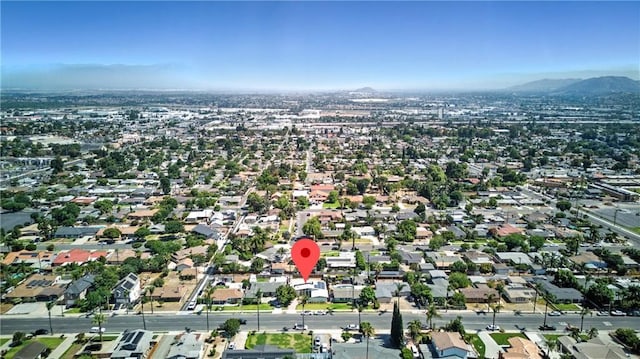 951 W Olive St, Corona, CA 92882 - aerial view of property and surrounding area featuring mountains