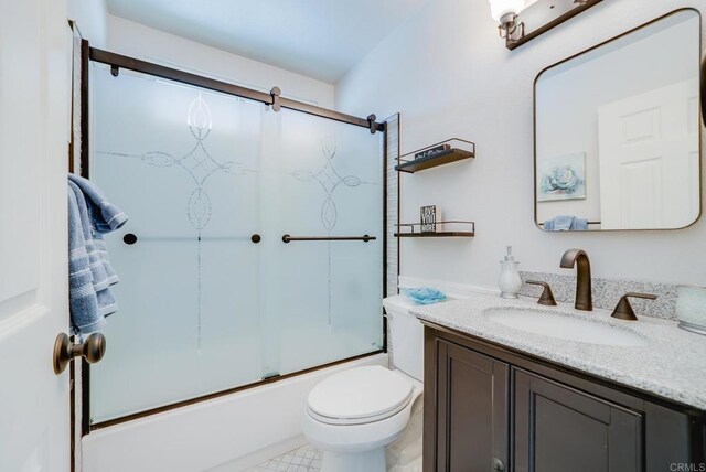 15020 Penasquitos Dr, Rancho Penasquitos, CA 92129 - full bath featuring vanity and enclosed tub / shower combo