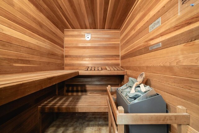 15020 Penasquitos Dr, Rancho Penasquitos, CA 92129 - sauna / steam room featuring wooden walls and wooden ceiling